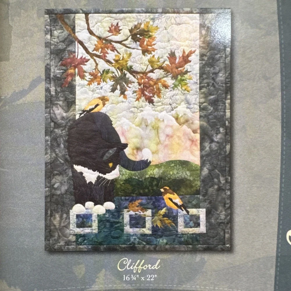 Pine Needles Quilt Pattern Lot 3 Cats Morning Mews Unused Opened McKenna Ryan